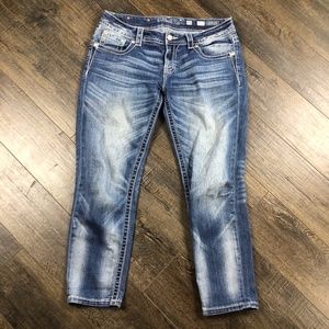 Miss Me Ankle Skinny Blue Jeans Pants Denim ((size 30))